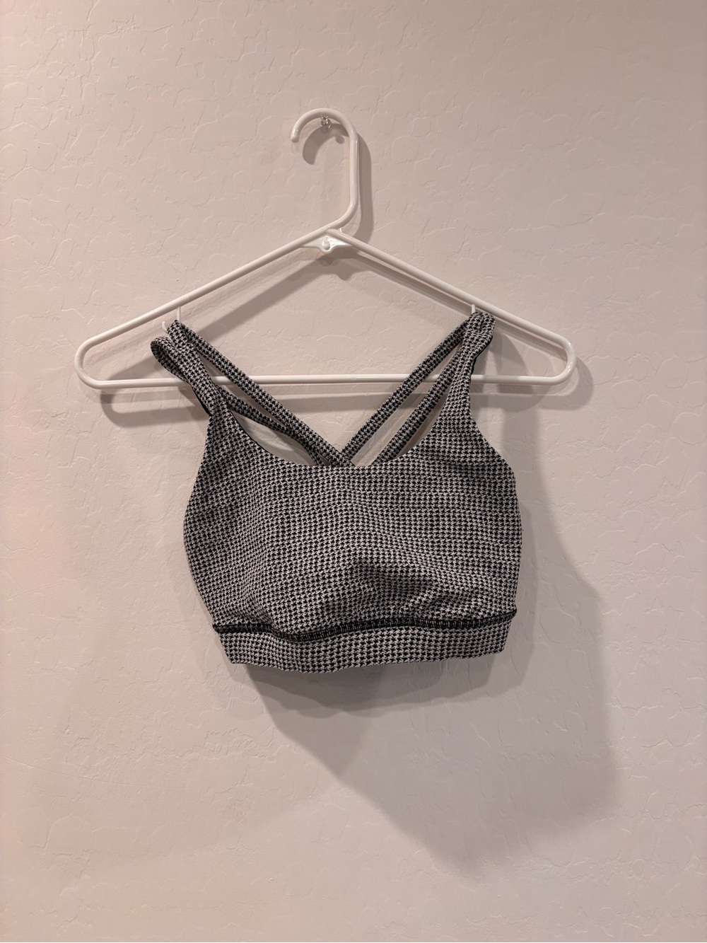 lululemon athletica Black & Gray Micro-Pattern Sports Bra